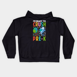 I'm Ready To Crush Pre-k Shark Back To School Kids Hoodie